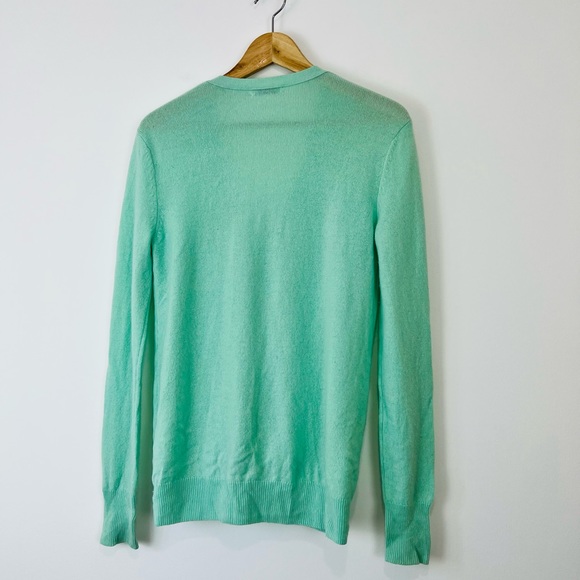 Equipment Turquoise Blue 100% Cashmere Knit Relaxed Fit Cardigan UK XS - Picture 9 of 11